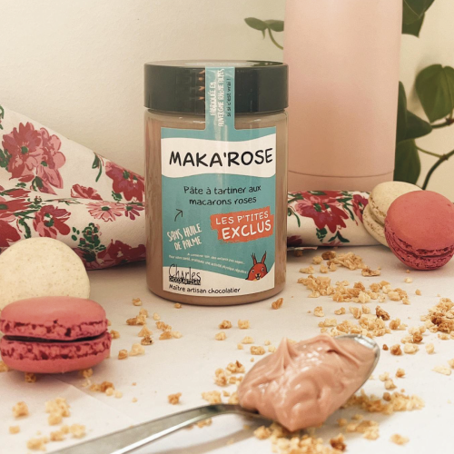 Pâte à tartiner Maka'rose 280 gr sans huile de palme